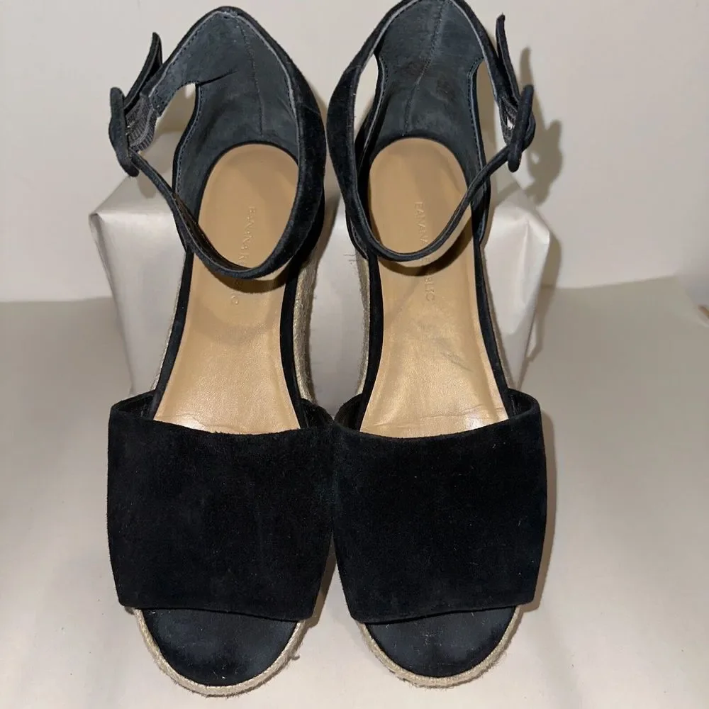 banana republic PEEP-TOE FLATFORM ESPADRILLE SANDAL  7.5 - Picture 3 of 7